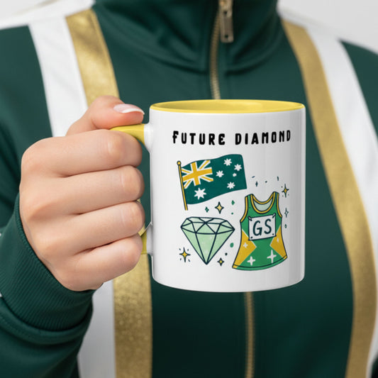 Netball Gifts - Australian Diamonds Mug - Future Diamond