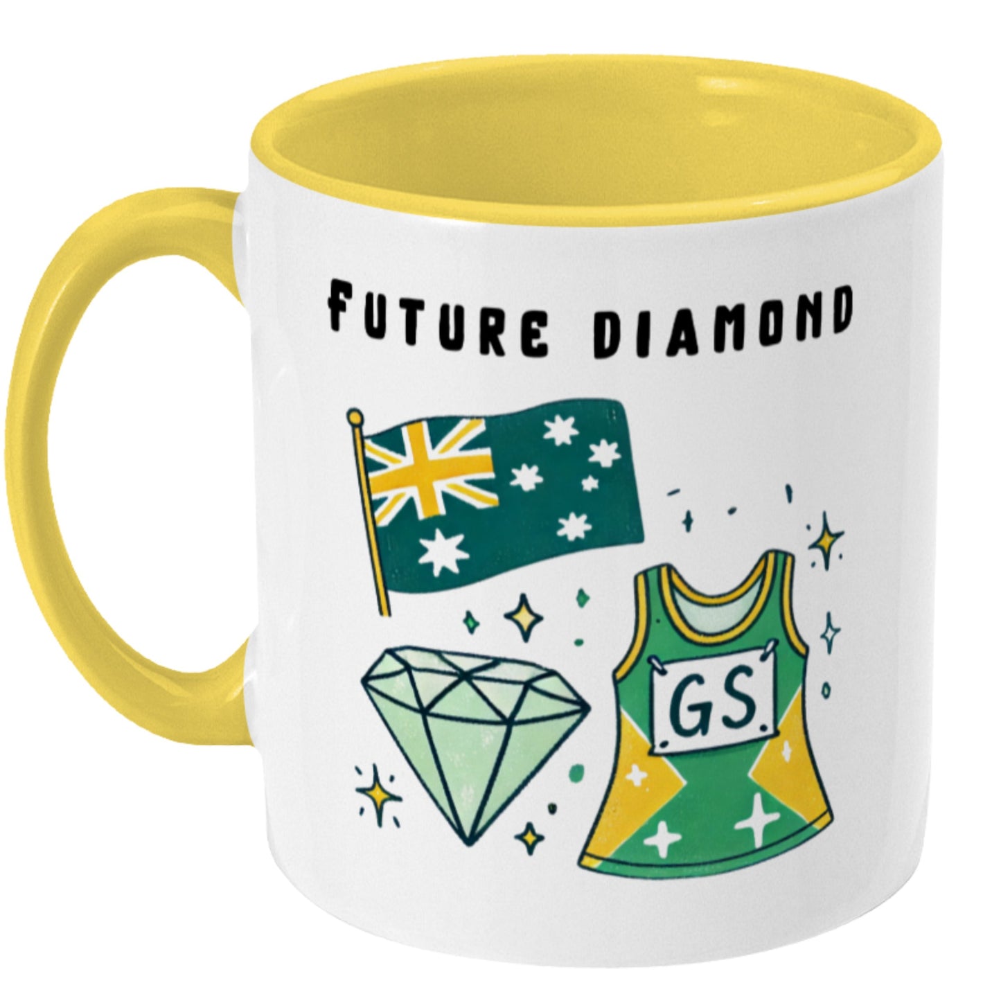 Aussie Diamonds Netball Gift Mug