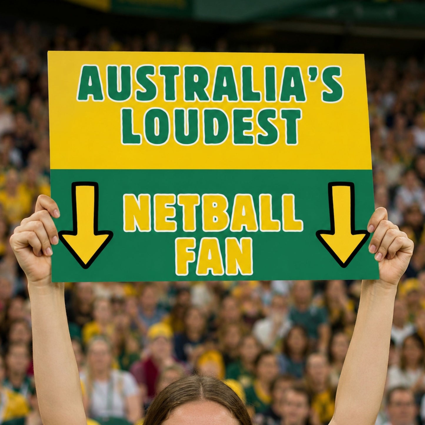 Australia Netball Printable Fan Banner - Supporter Sign
