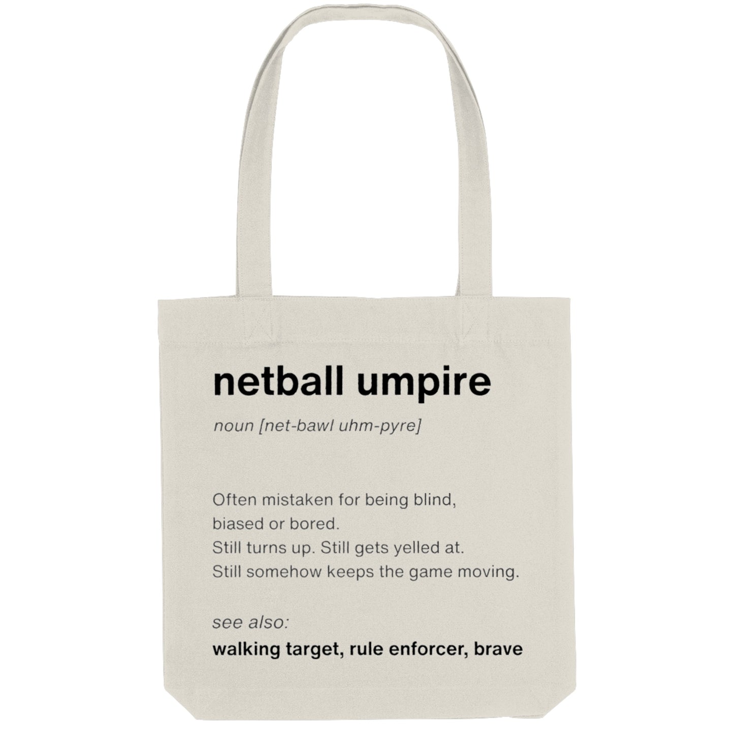Bag For Netball Umpires - Funny Netball Gift