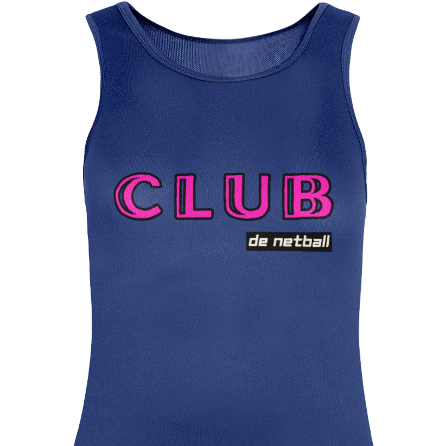 Blue Netball Training Vest - Racer Back Tank