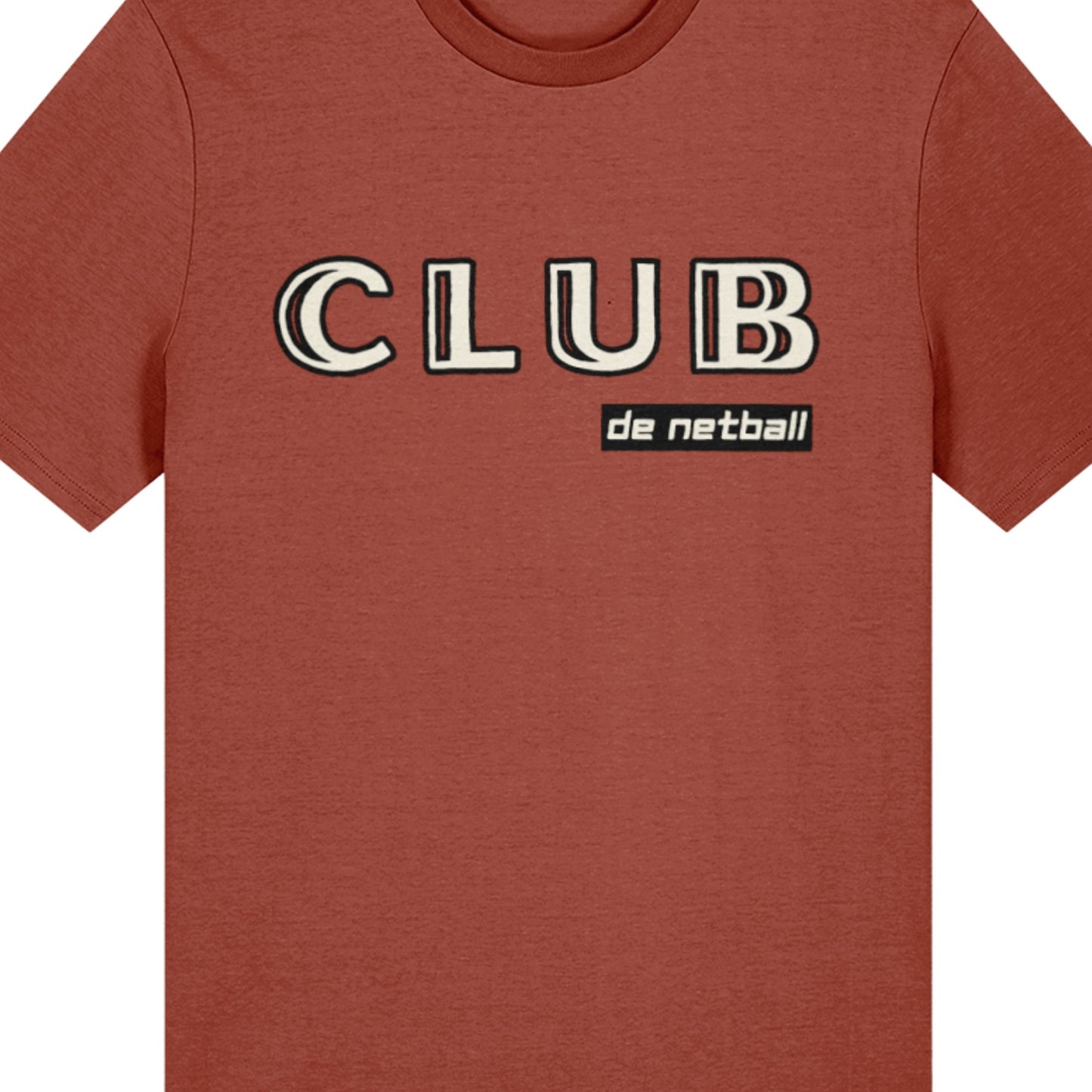 Brown and White Netball T-Shirt - Netball Gift