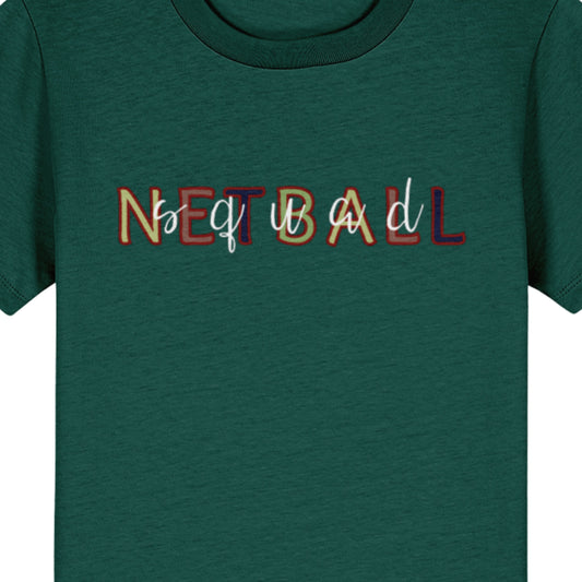Child Netball Player Fashion T-Shirt - Netball Clothing