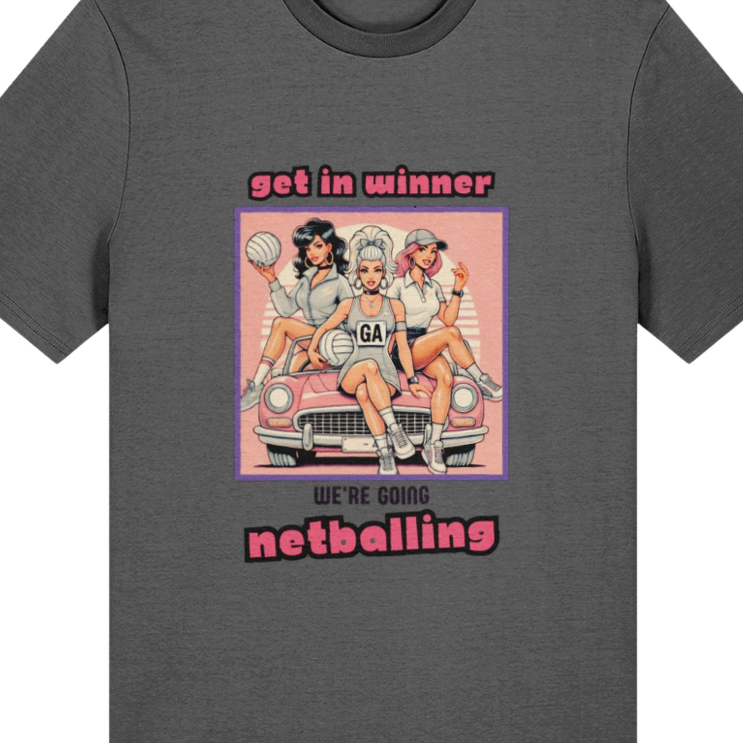 Cool Netball T-Shirt Dark Grey