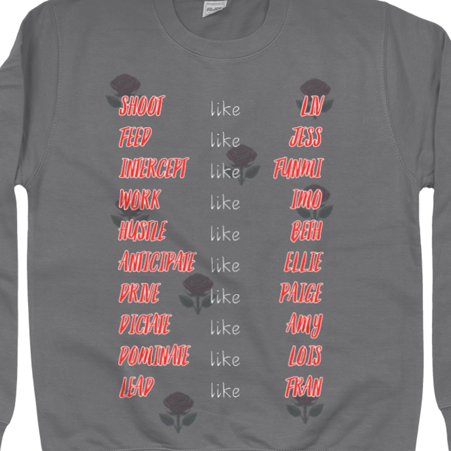 England Roses Netball Supporter Jumper