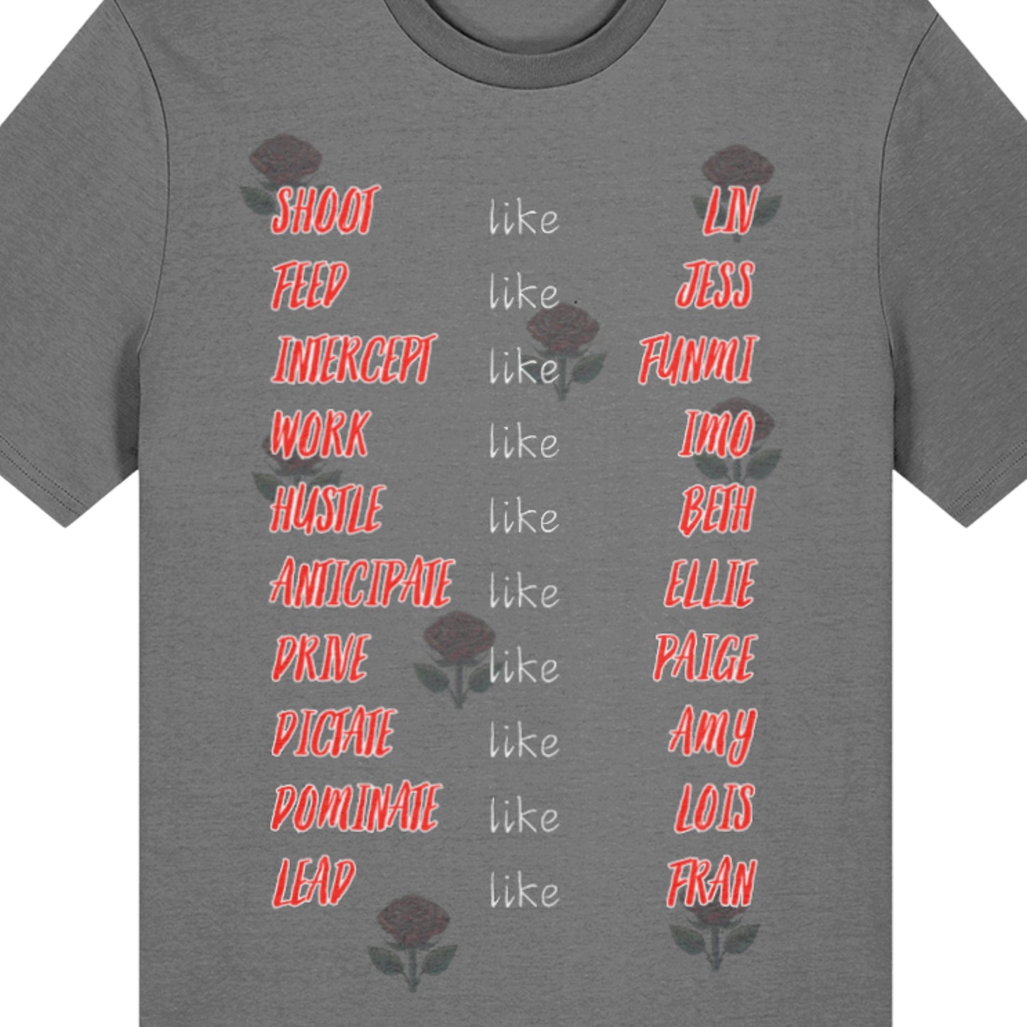 England Roses Netball Team Supporter Tee Shirt Top