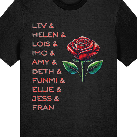 England Roses Netball Team Top Black