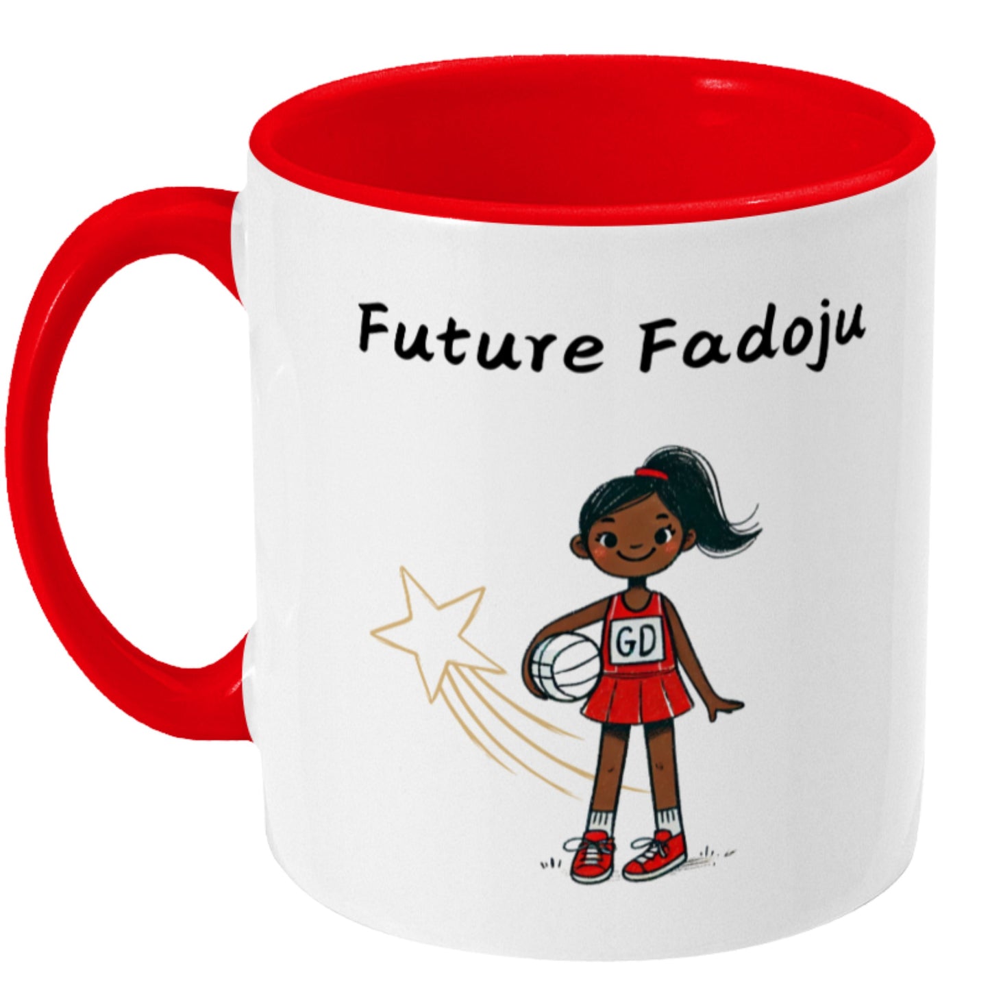 England Roses Netball Gift Mug - Fadoju