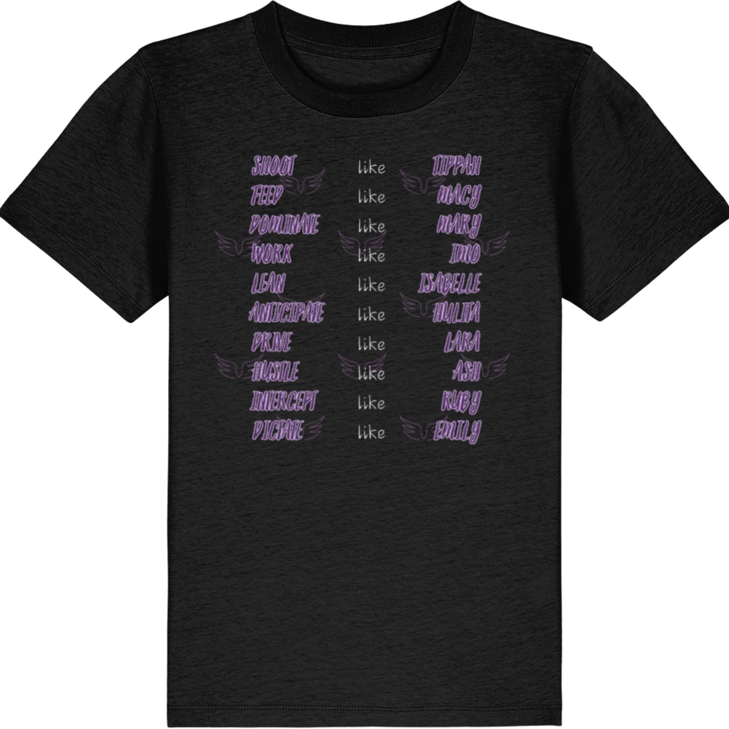 Queensland Firebirds Kids Netball Supporter Tee Shirt