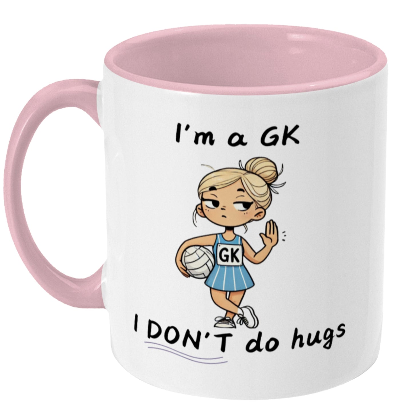 Funny Netball GK Gift Mug
