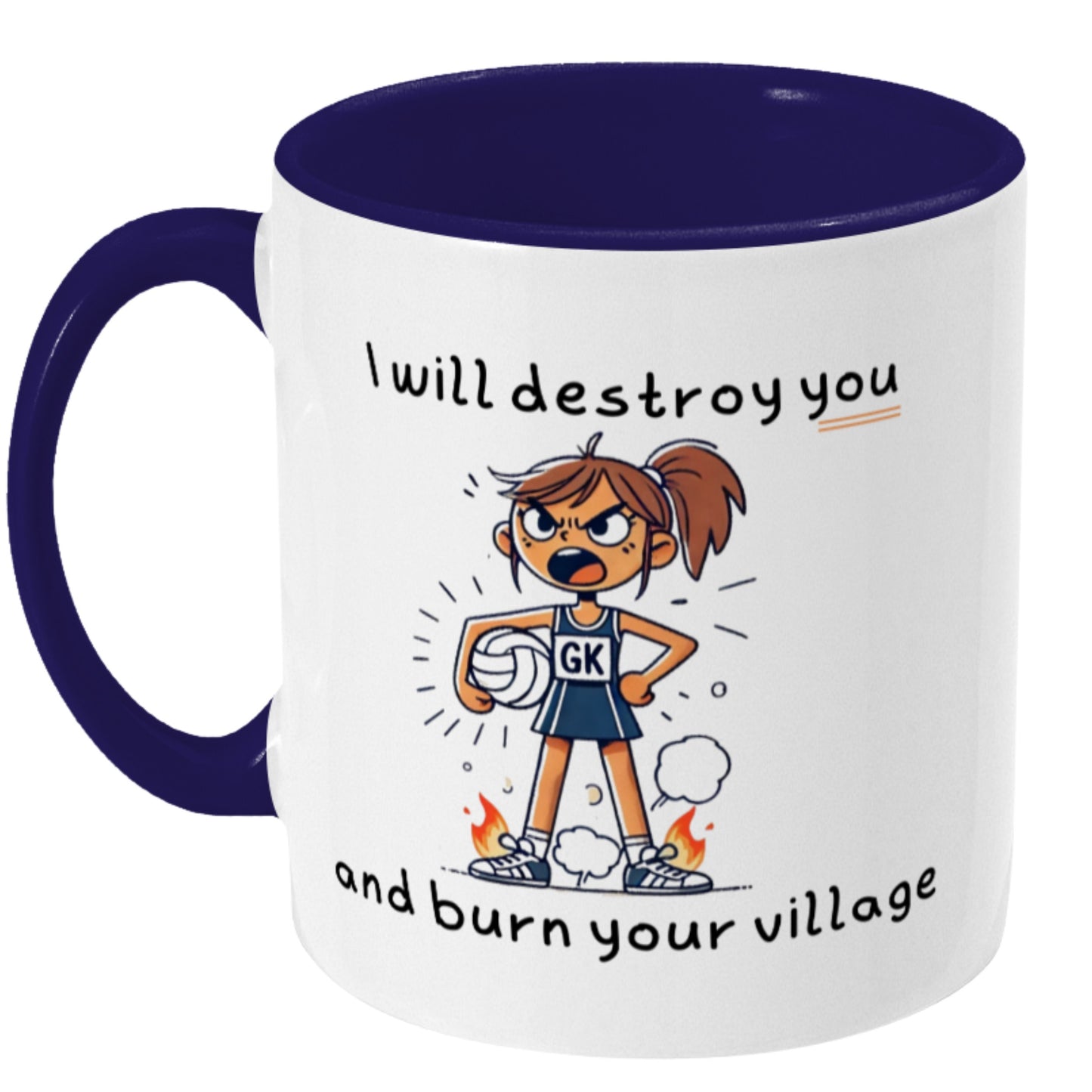 Funny Netball GK Gift Mug - Netball Team Gift