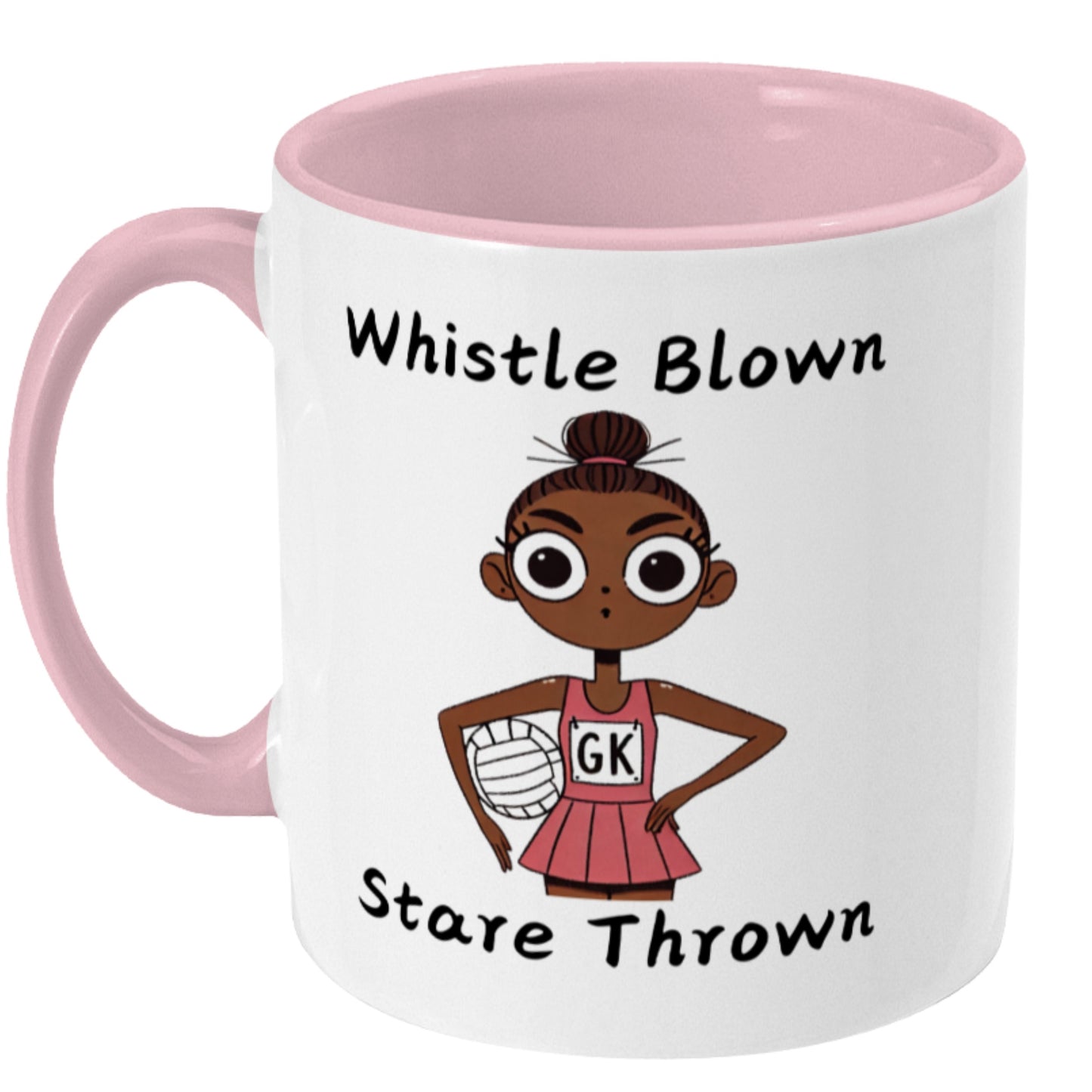 Funny Netball Gift Mug - GK Slogan