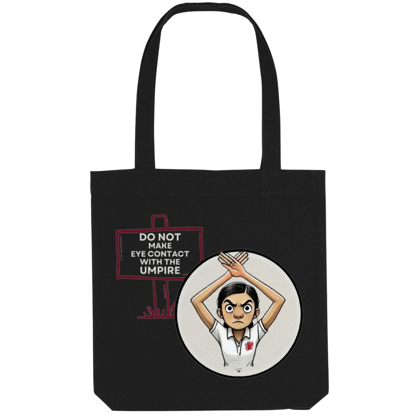 Funny Netball Umpire Gift - Black Tote Bag