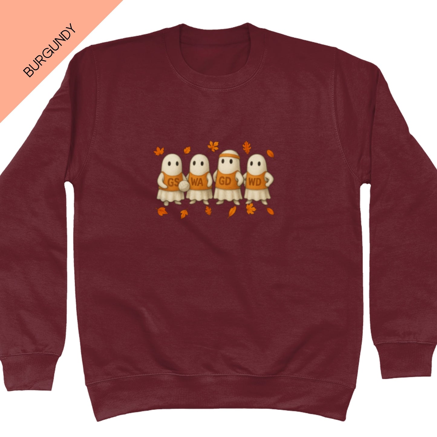 Burgundy Netball Sweatshirt - Halloween