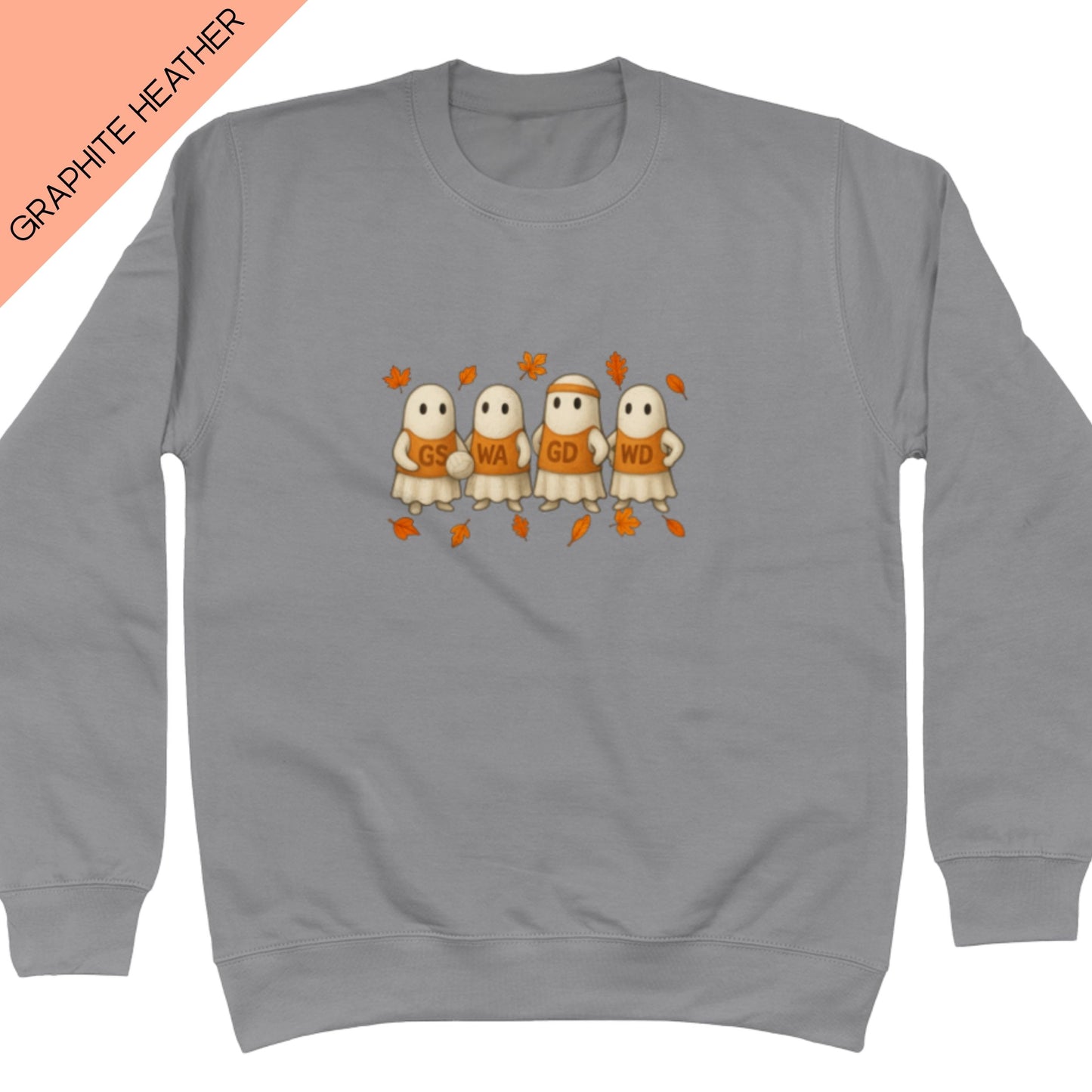 Dark Grey Netball Sweatshirt - Halloween