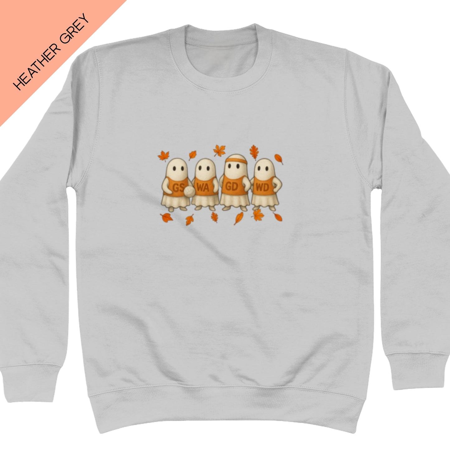 Grey Netball Sweatshirt - Halloween