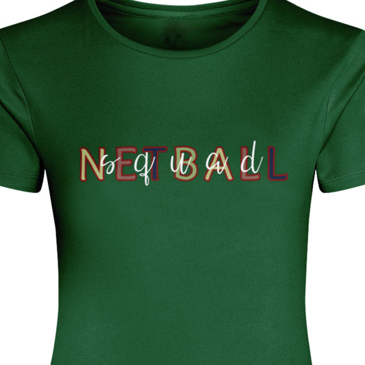 Netball Training Shirt - Green - Netball Squad