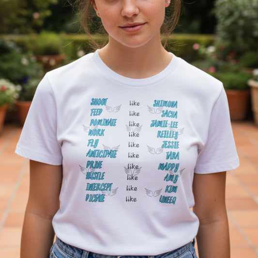 Kids 2026 Melbourne Mavericks Netball Team Tee Shirt for Children and Teen Girls