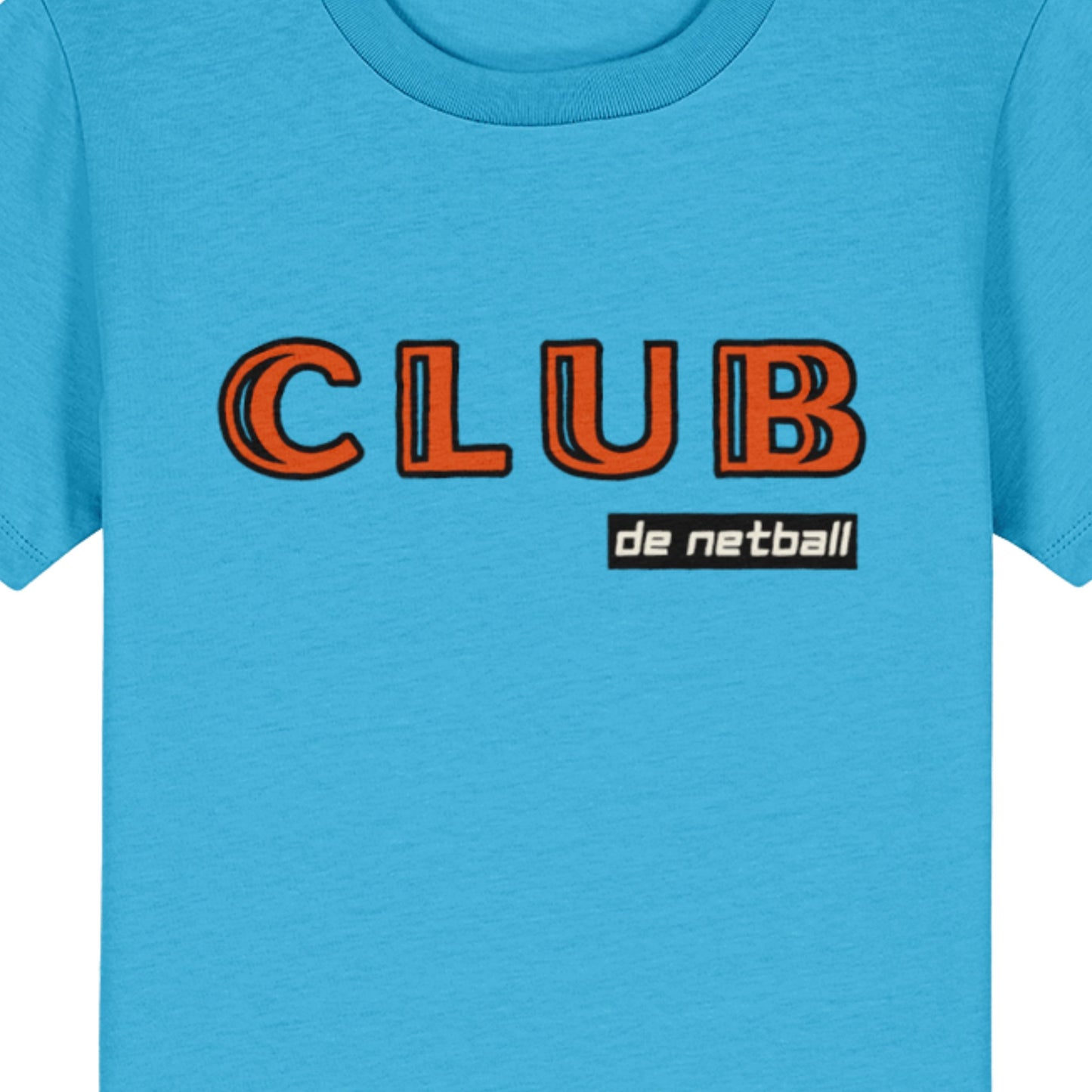 Kids Bright Blue Netball T-Shirt Top