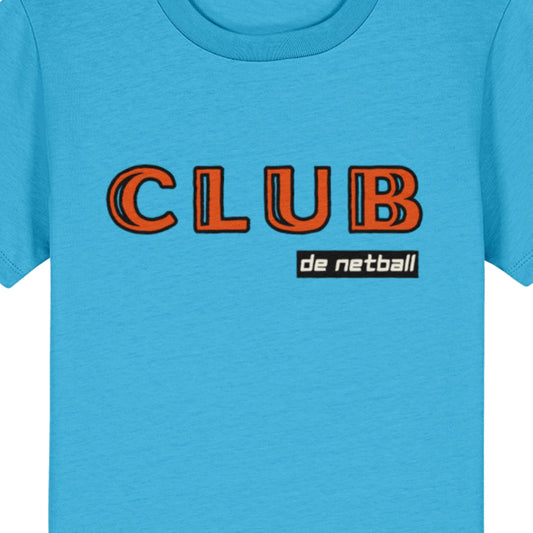 Kids Bright Blue Netball T-Shirt Top