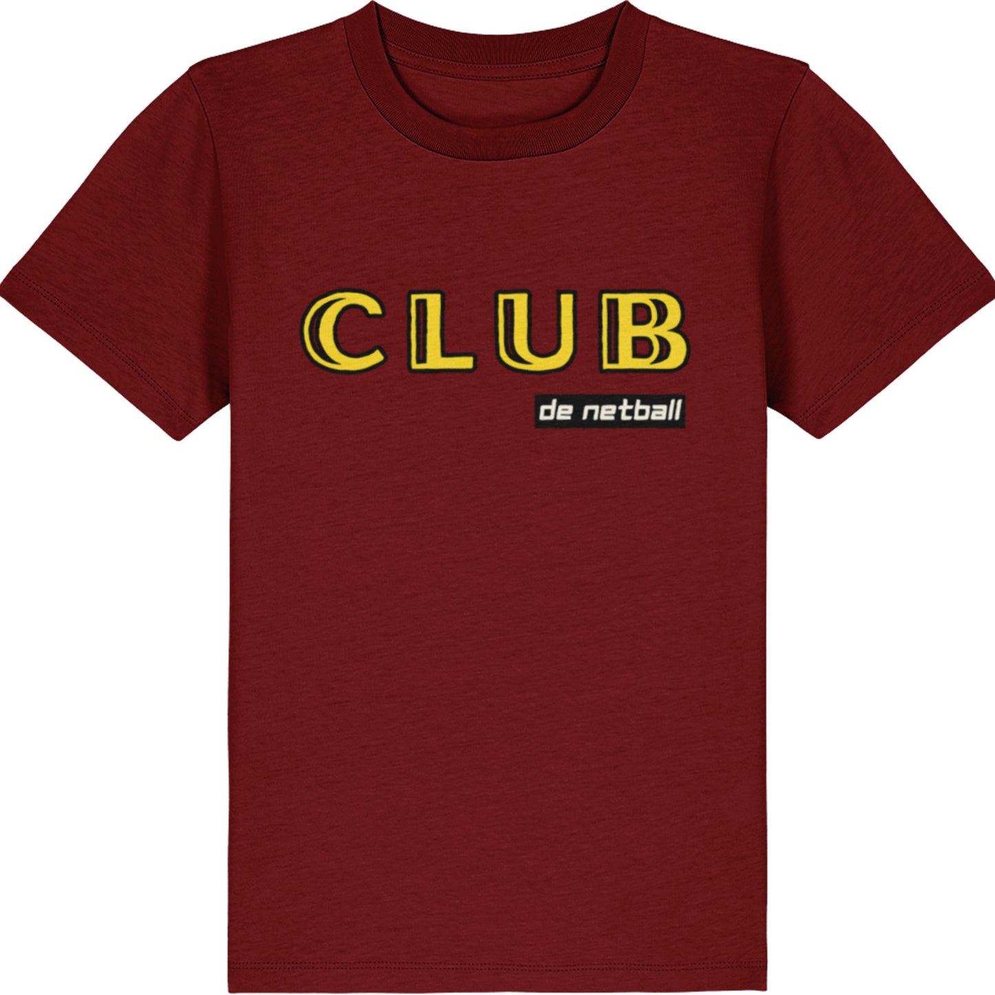 Kids Burgundy Netball Club T-Shirt
