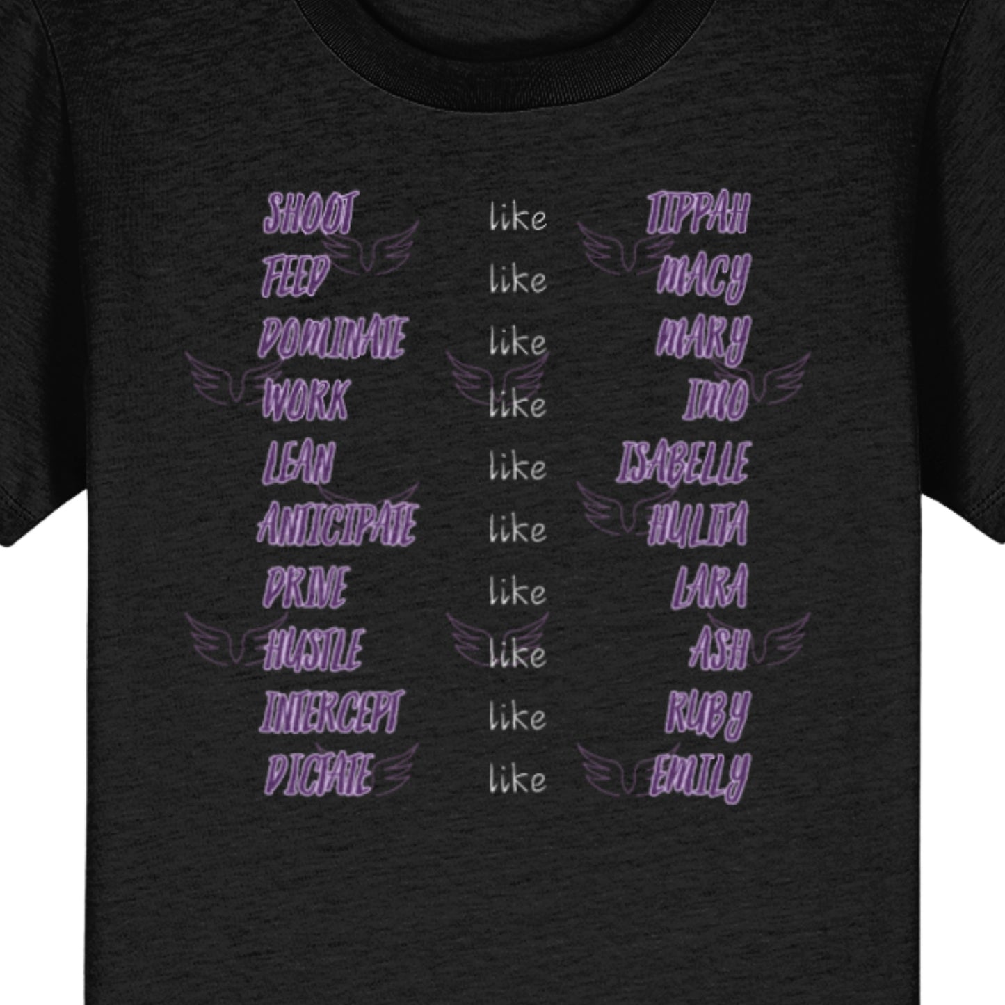 Kids Queensland Firebirds Netball Supporter T-Shirt Top