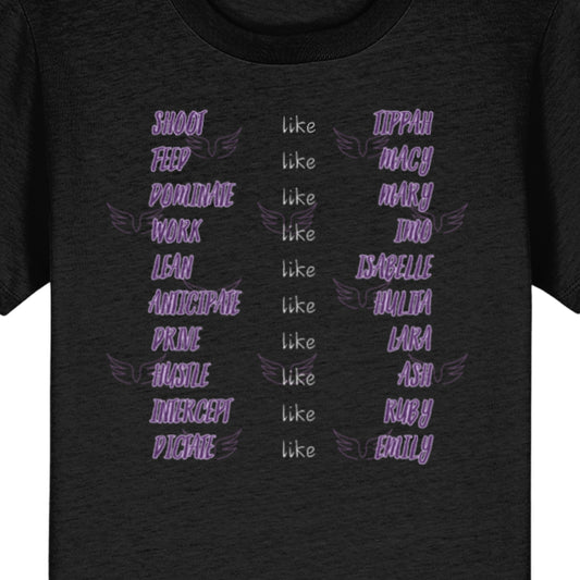 Kids Queensland Firebirds Netball Supporter T-Shirt Top