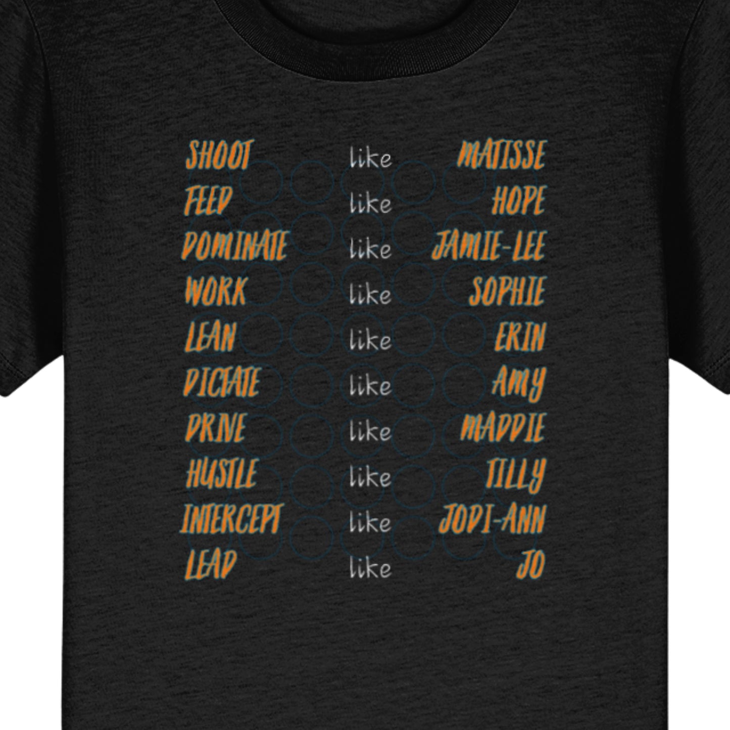 Kids Giants Netball Team Supporter T-Shirt Top