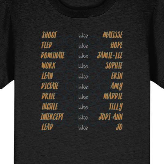 Kids Giants Netball Team Supporter T-Shirt Top