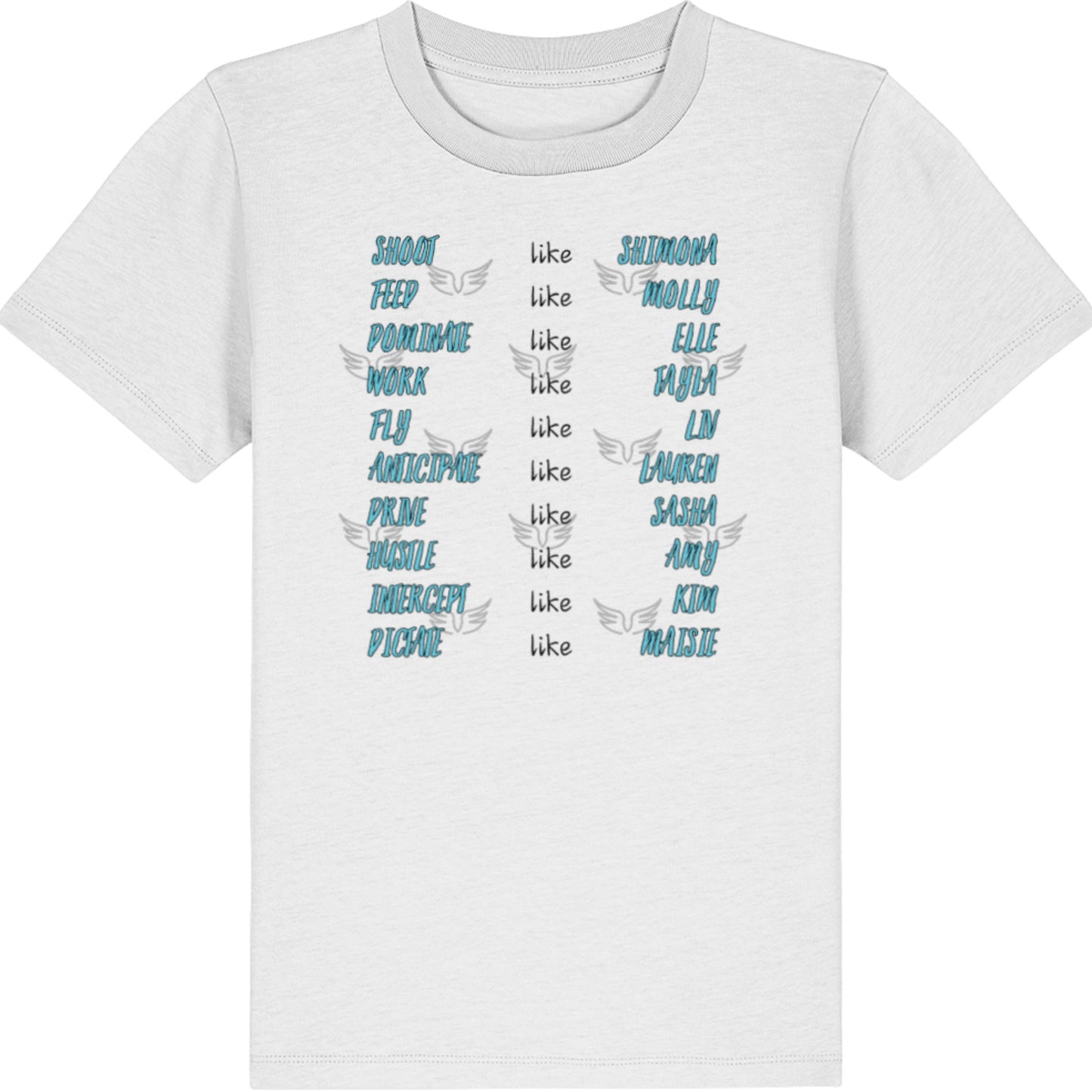 Kids Melbourne Mavericks Netball Team Tee Shirt