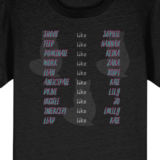 Kids Melbourne Vixens Netball Supporter Tee Shirt