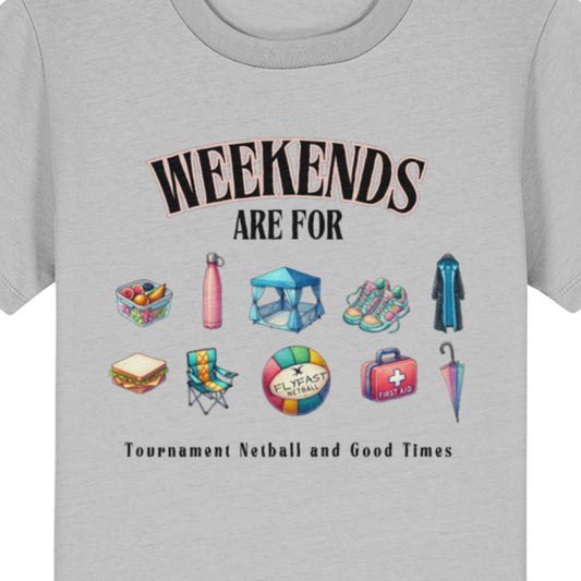 Junior Netball Player T-Shirt - Netball Clothing for Children