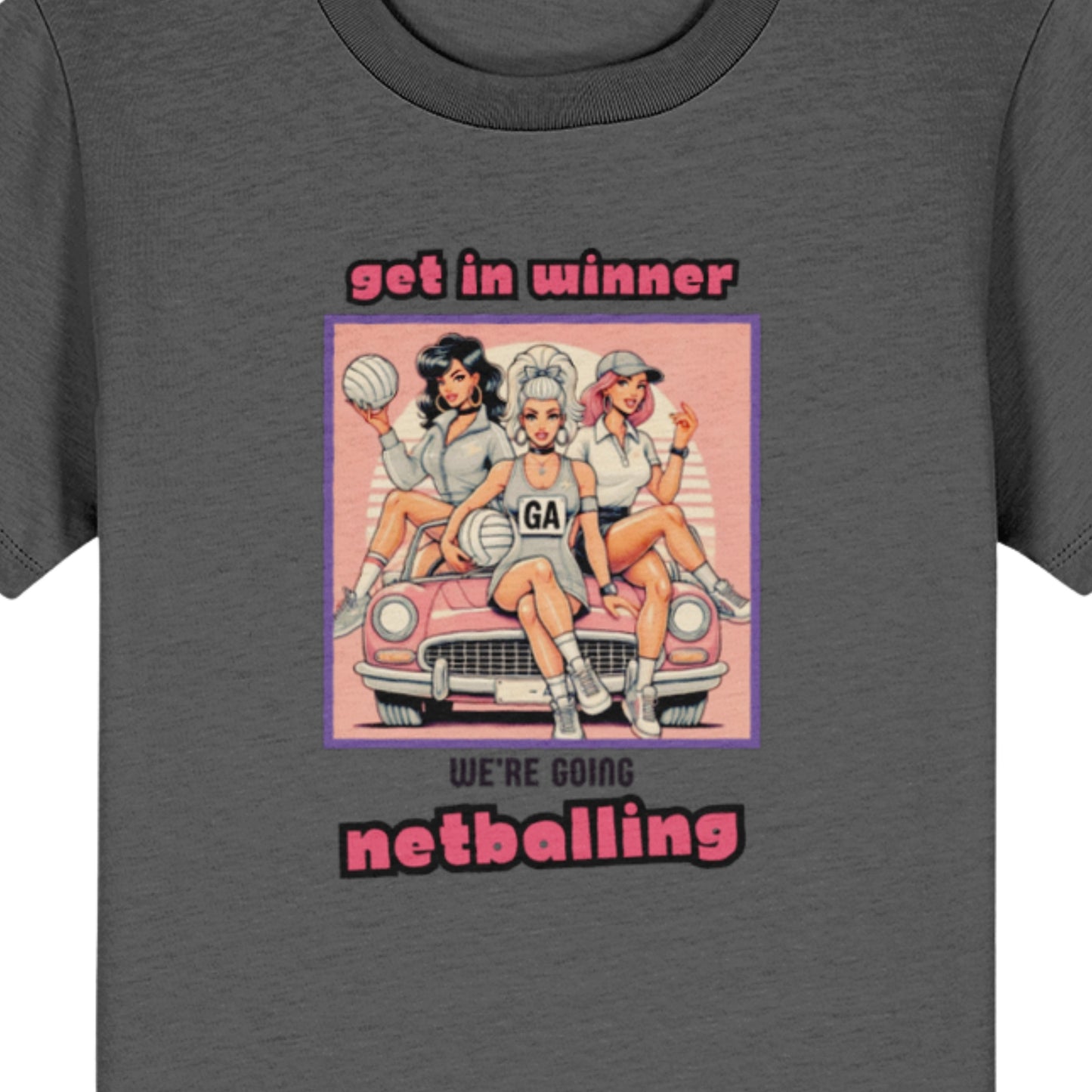 Kids Netball T-Shirt - Fun Slogan Graphic Top