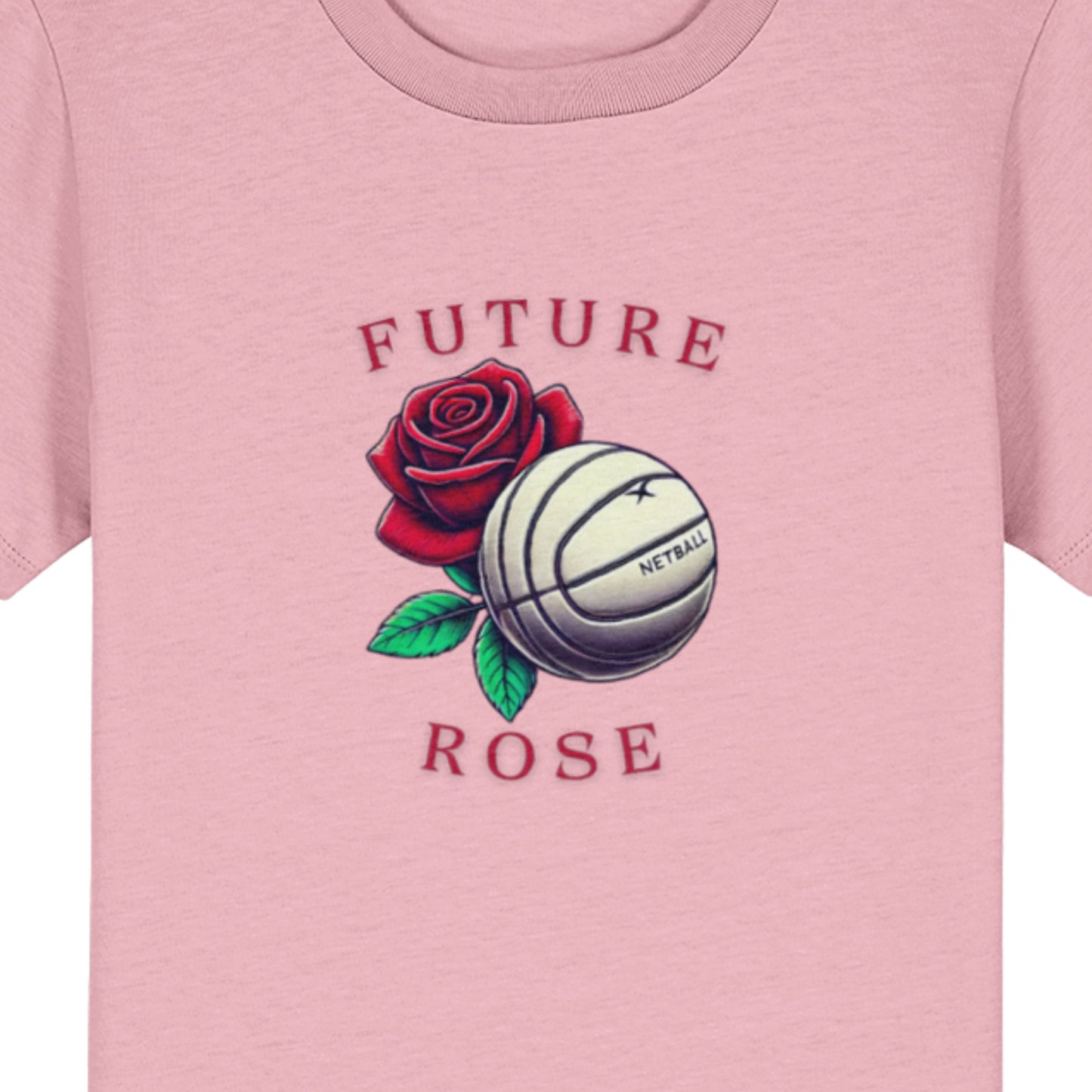 Kids Pink Netball Tee - England Roses
