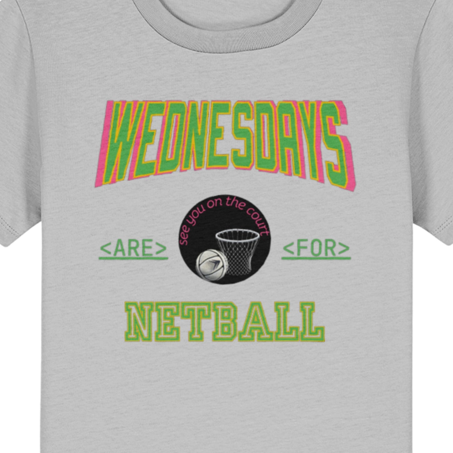 Kids Wednesday Netball T-Shirt - Junior Netball Gift