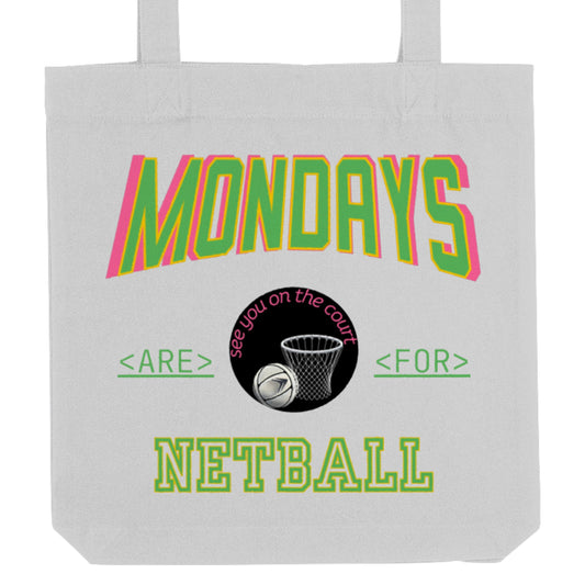 Monday Netball Tote Bag - Netball Gift