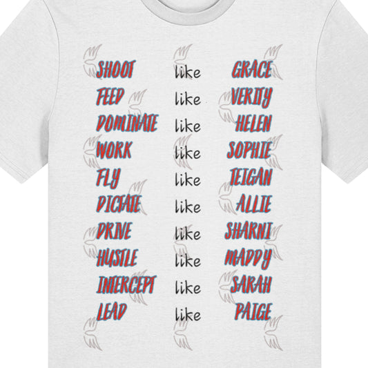 NSW Swifts Netball Team Supporter Tee Shirt Top