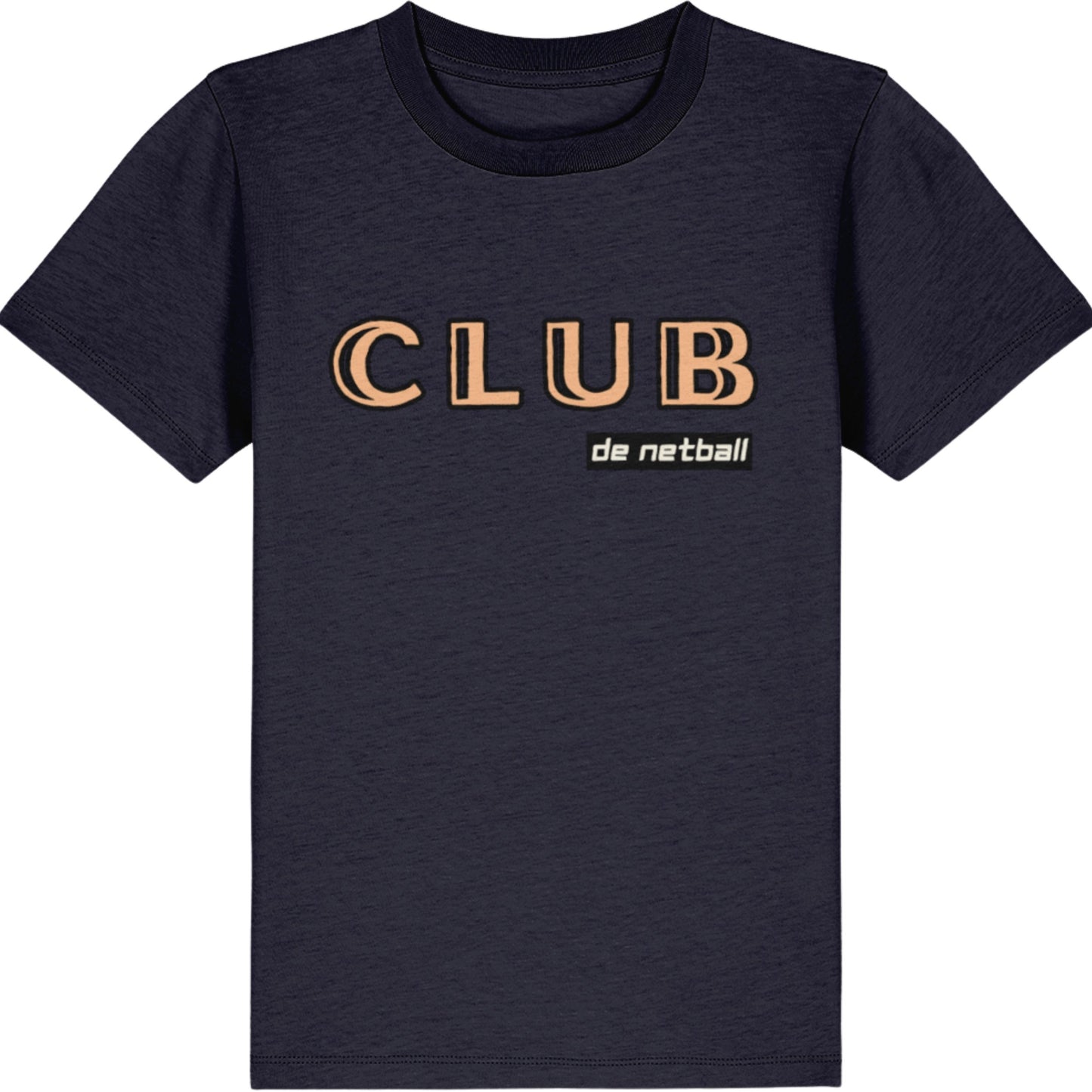 Navy Blue Kids Netball Club T-Shirt Top