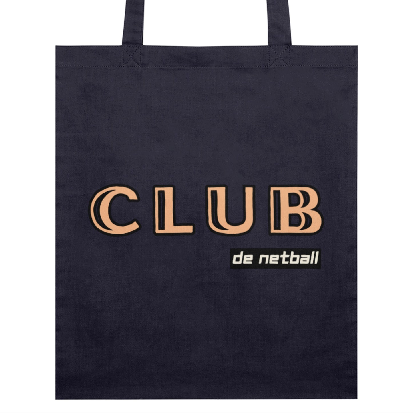 Navy Blue Netball Tote Bag - Organic Cotton