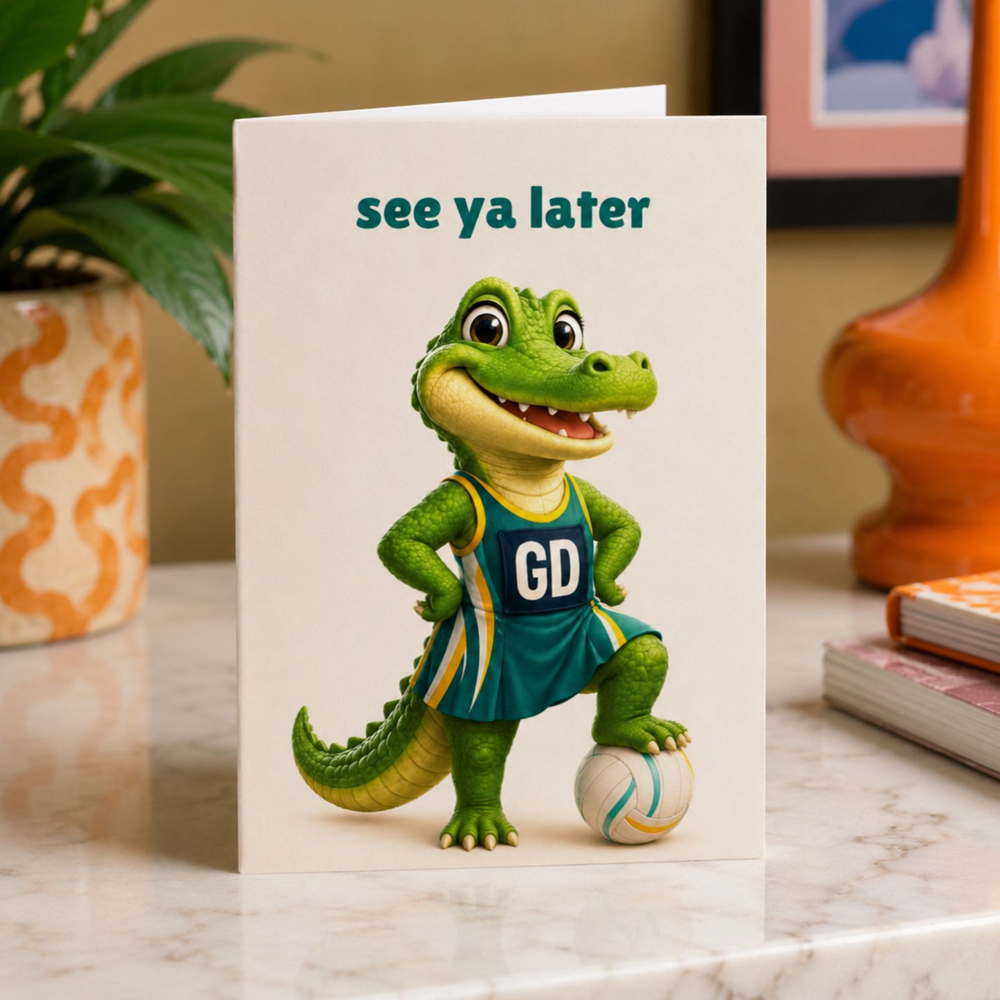 Netball Player Goodbye Card - Funny Leaving Card for Netballers