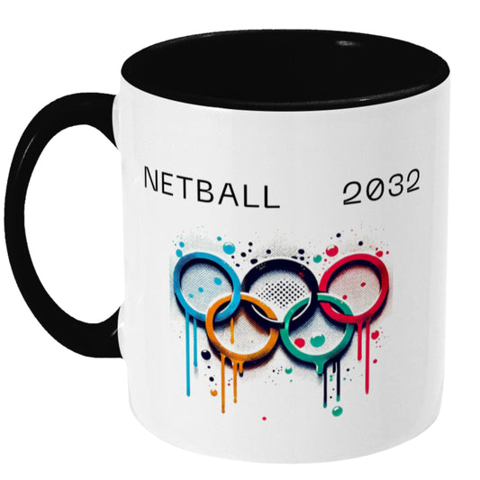 Netball Olympics Mug - 2032 Slogan - Netball Gift
