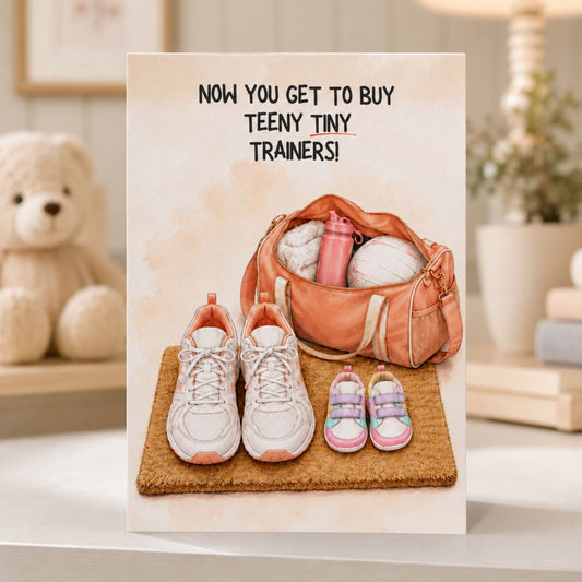 Netball Pregnancy Congratulations Card - New Baby Netballer