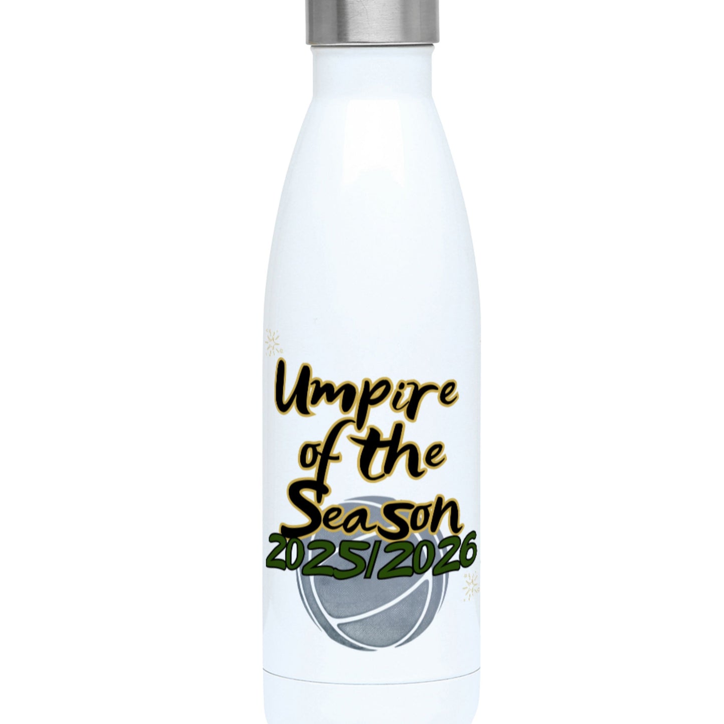 Netball Umpire Prize - Water Bottle for Netball Umpire Award Winner