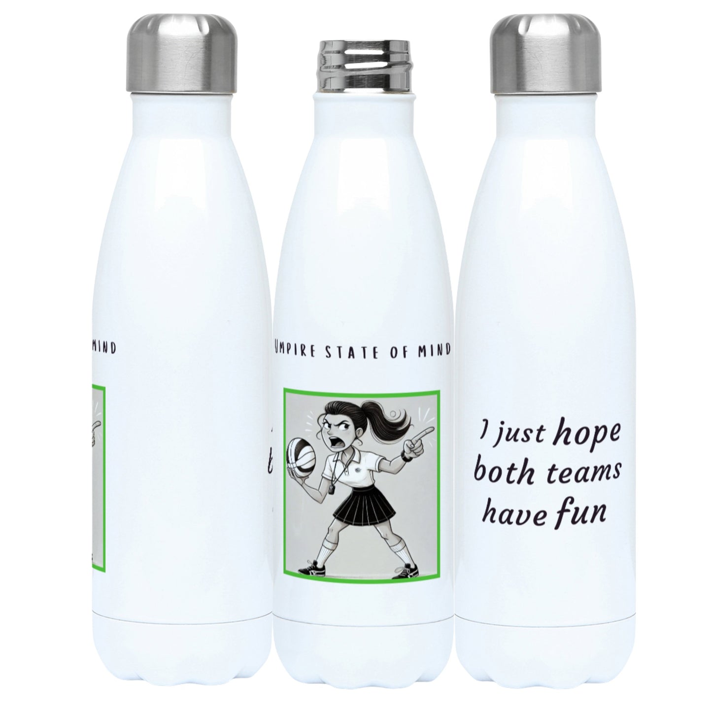 Netball Umpire Gift - Funny Water Bottle