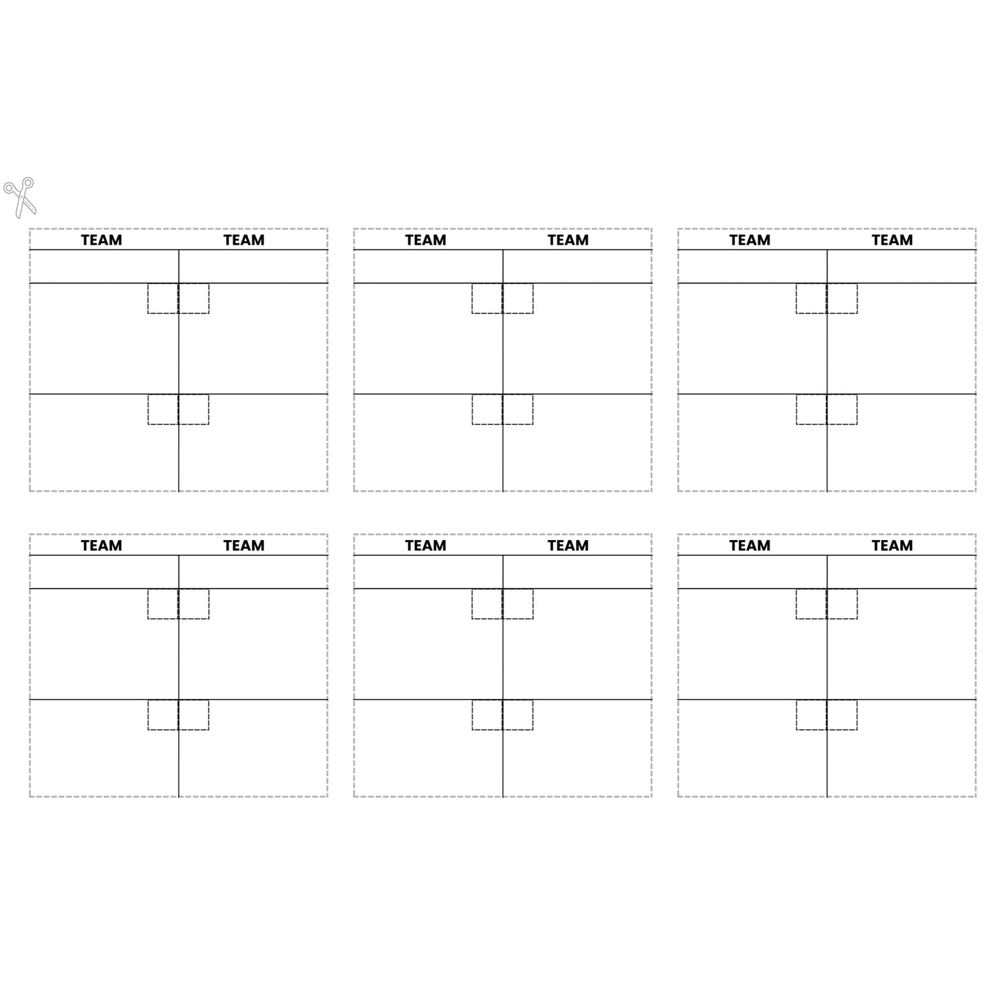 Netball Umpire Tournament Scorecards