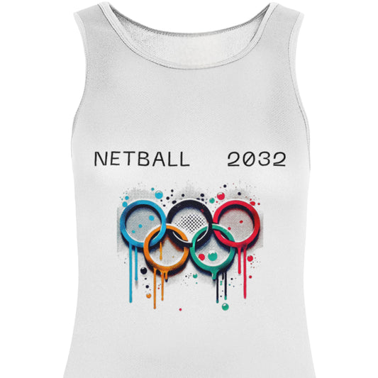 Netball Training Tank Top - Netball 2032 Olympics Clothing