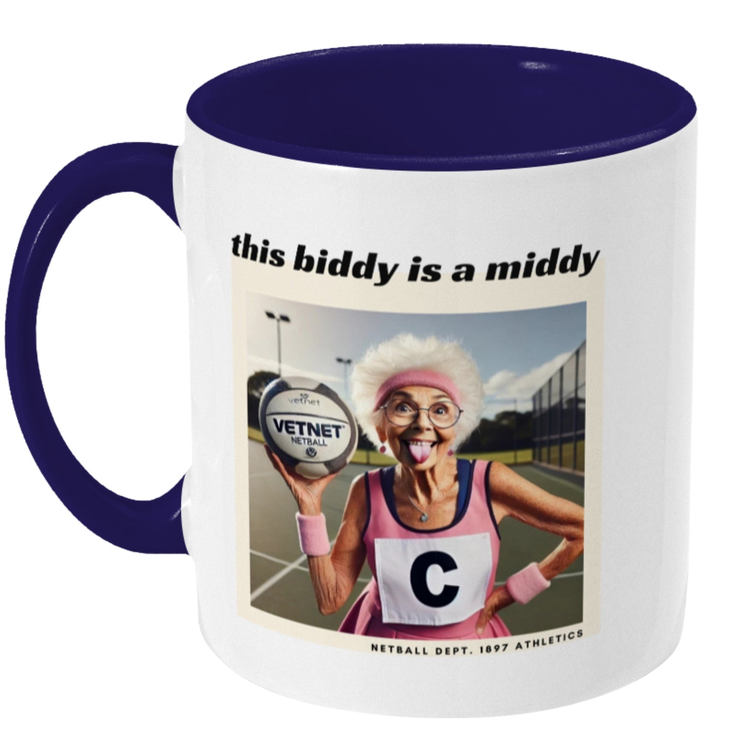 Funny Gift Mug For Netball Midcourt Players