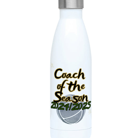 Netball Coach Award Water Bottle - Stainless Steel