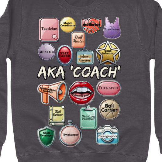 Netball Coach Sweatshirt Funny Gift
