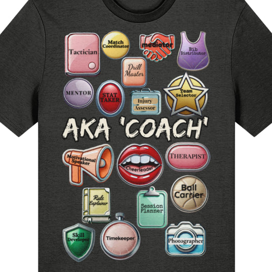 Netball Coach T-Shirt Top Gift